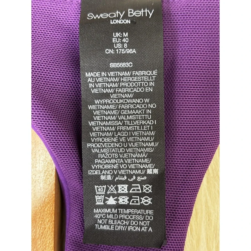 Sweaty Betty Workout Dress‎ Purple Racerback Tennis Athletic Active Women 8